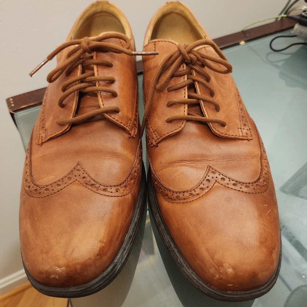 Cole Haan Grand Tour Mens Size 11 M Brown Leather Wingtip Oxford Casual Shoes